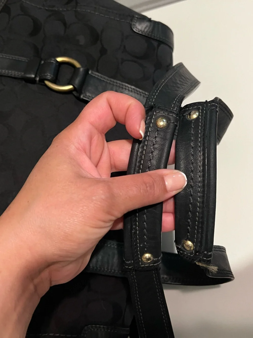 Coach Soho Signature Black Jacquard Buckle Satchel Turnlock Pocket Shoulder Bag - Picture 8 of 14